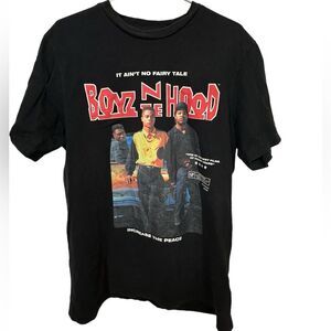 High End Boys N The Hood Hip Hop Shoe Palace Embroidered Black T-Shirt Men’s L